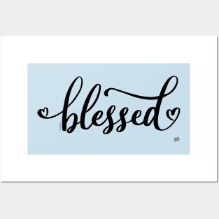 Blessed Blessings Thankful Love Posters and Art